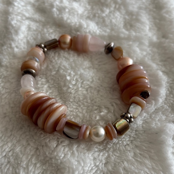 Silpada Blush and Silver Beaded Bracelet - Picture 4 of 4